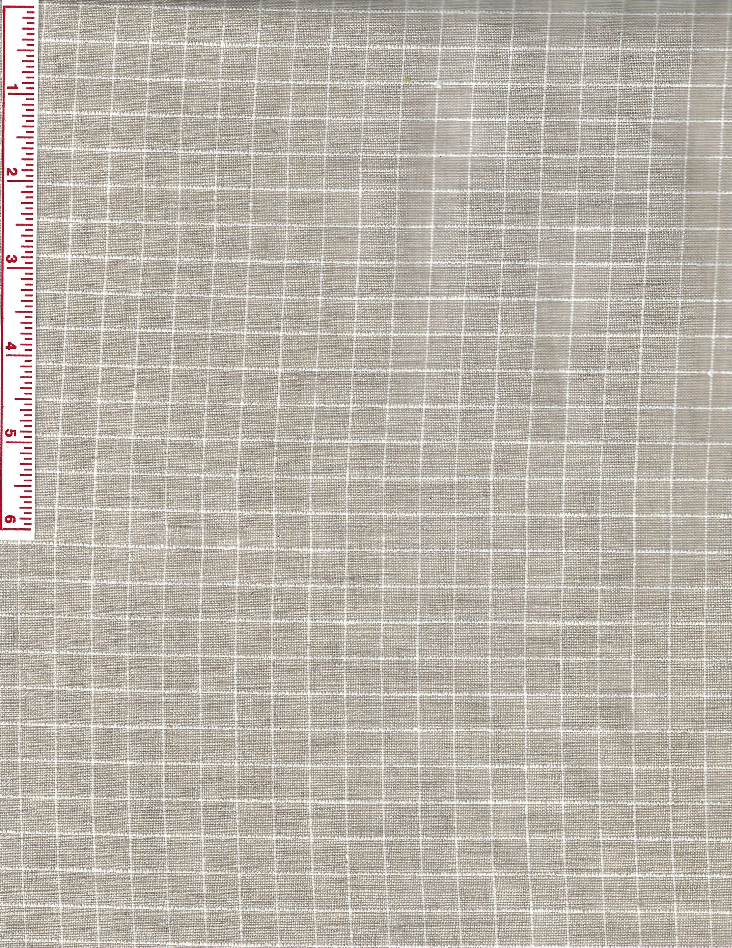 Imported Linen Beige with White