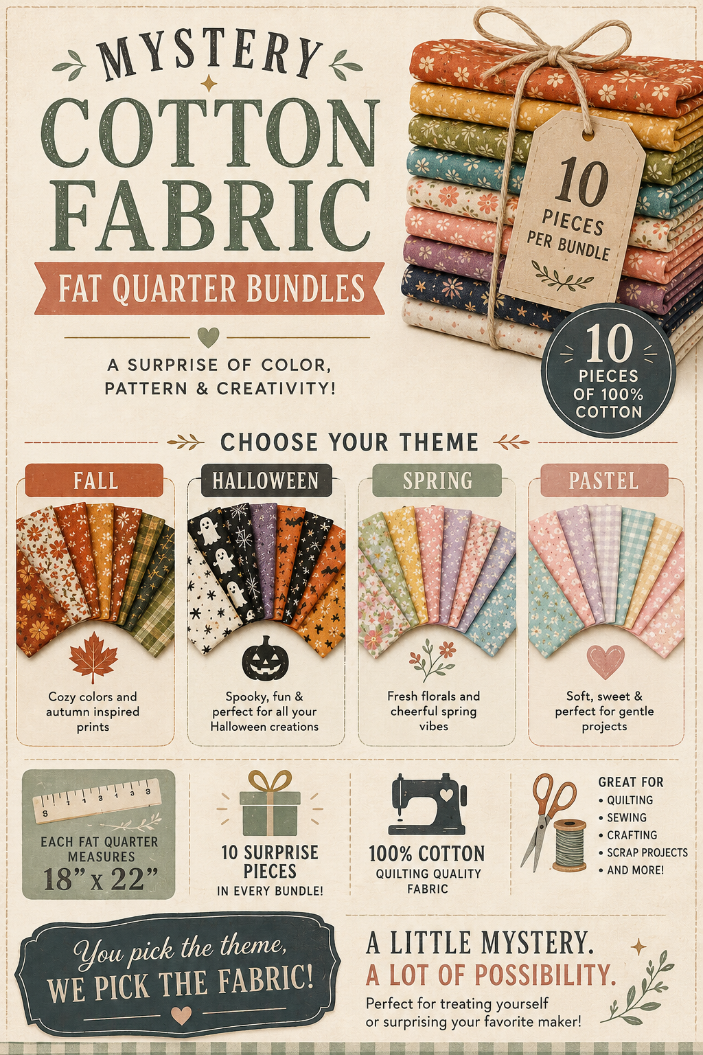Mystery Fat Quarter Bundles