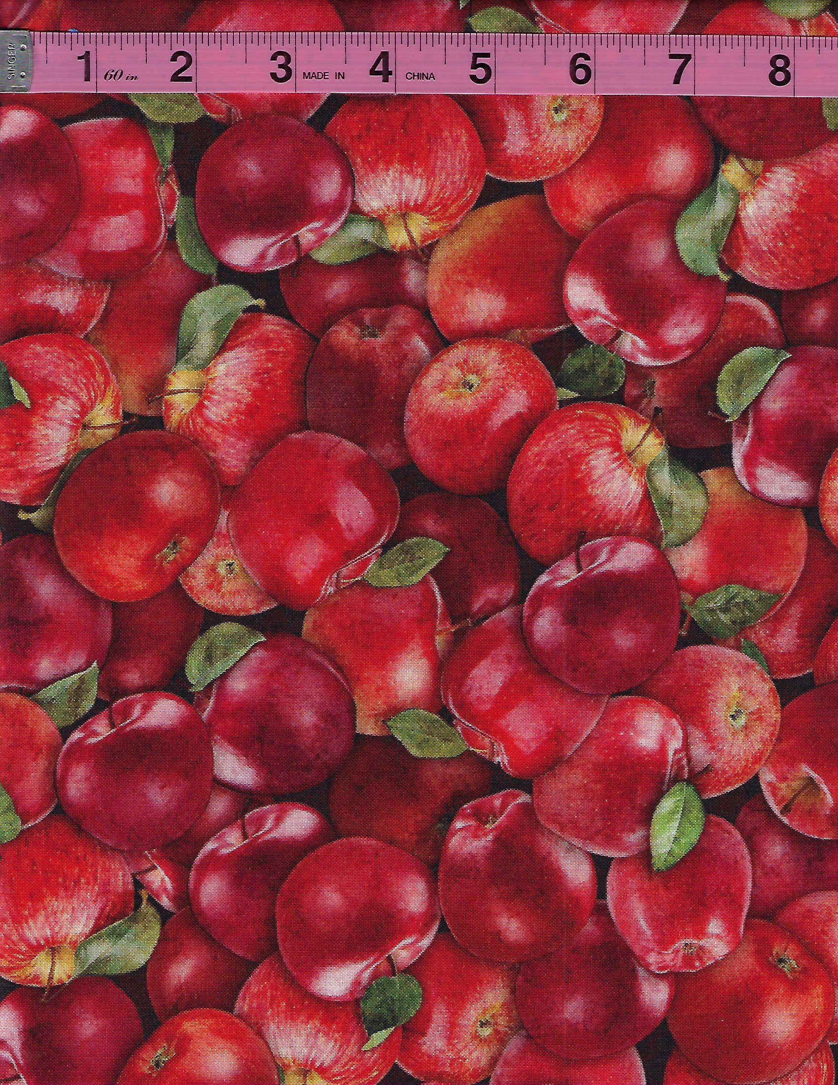 Fresh by QT Fabrics coordinating cotton fabric collection featuring apples, cucumbers, colorful peppers, and tomatoes