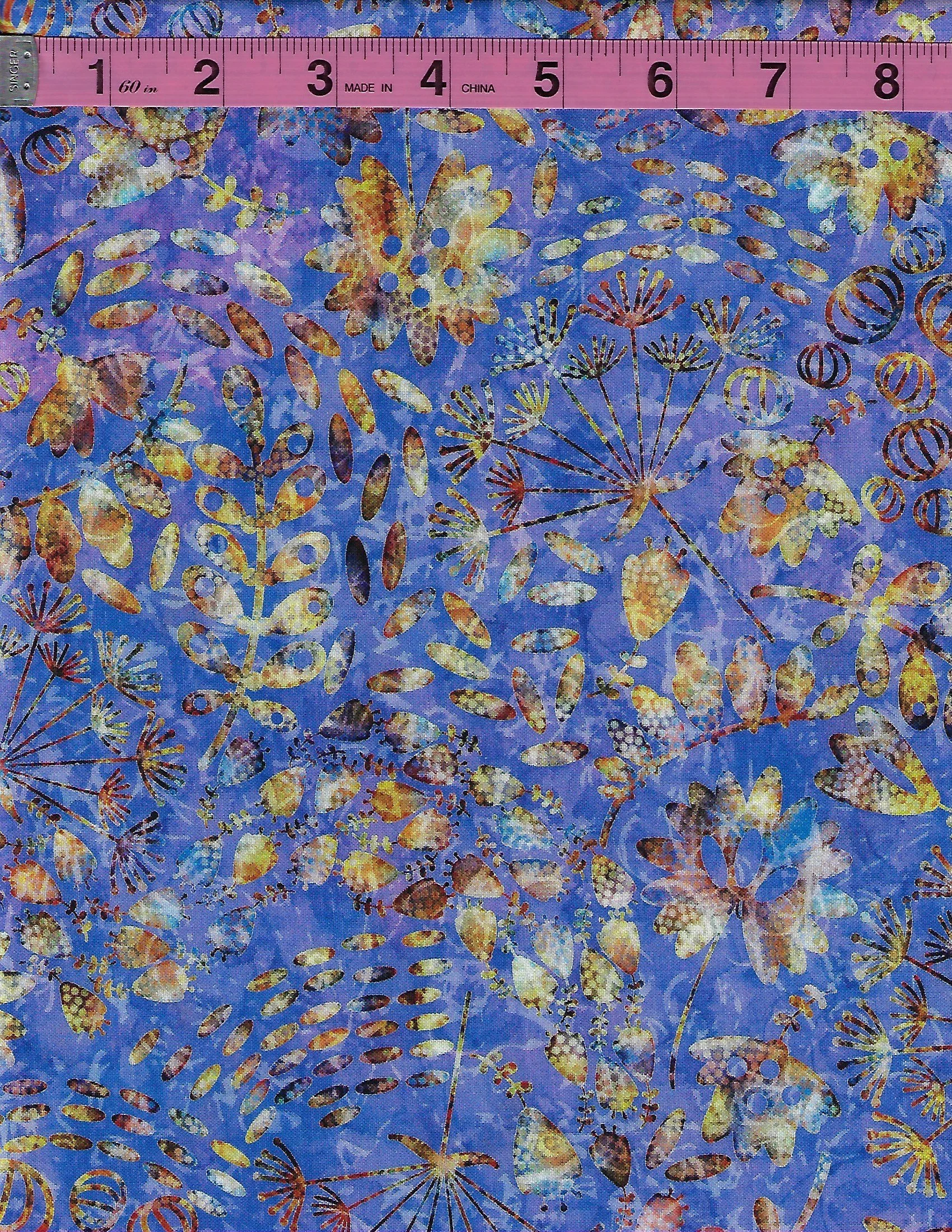 Botanica by QT Fabrics assorted botanicals on purple.jpg