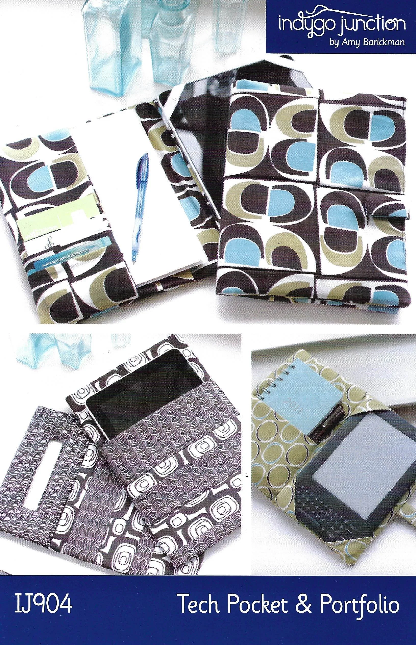 Indygo Junction Tech Pocket and Portfolio Pattern DIY sewing project pattern