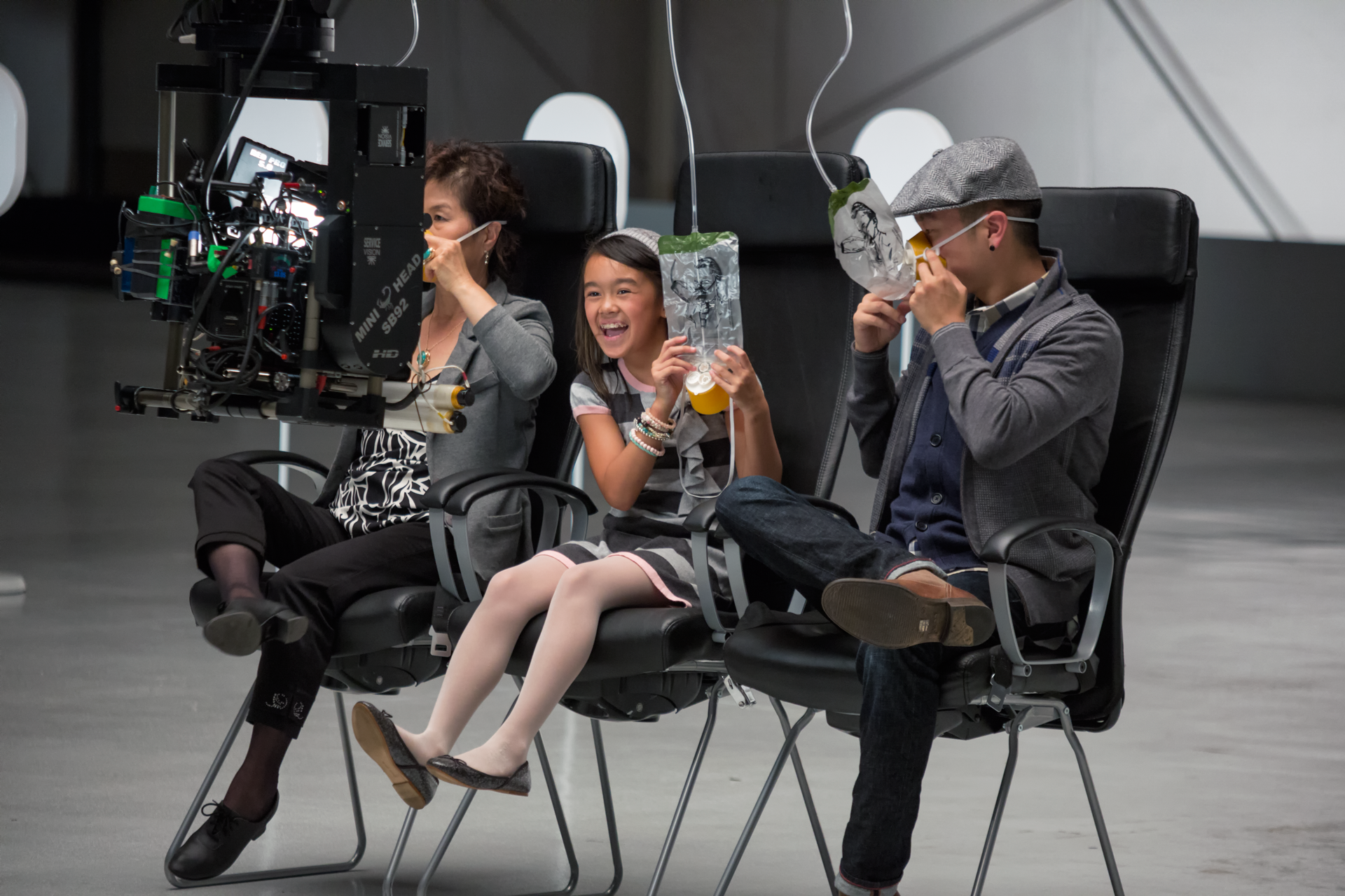 Virgin America Safety Video Set Photography