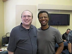 Phil Lamarr and I.