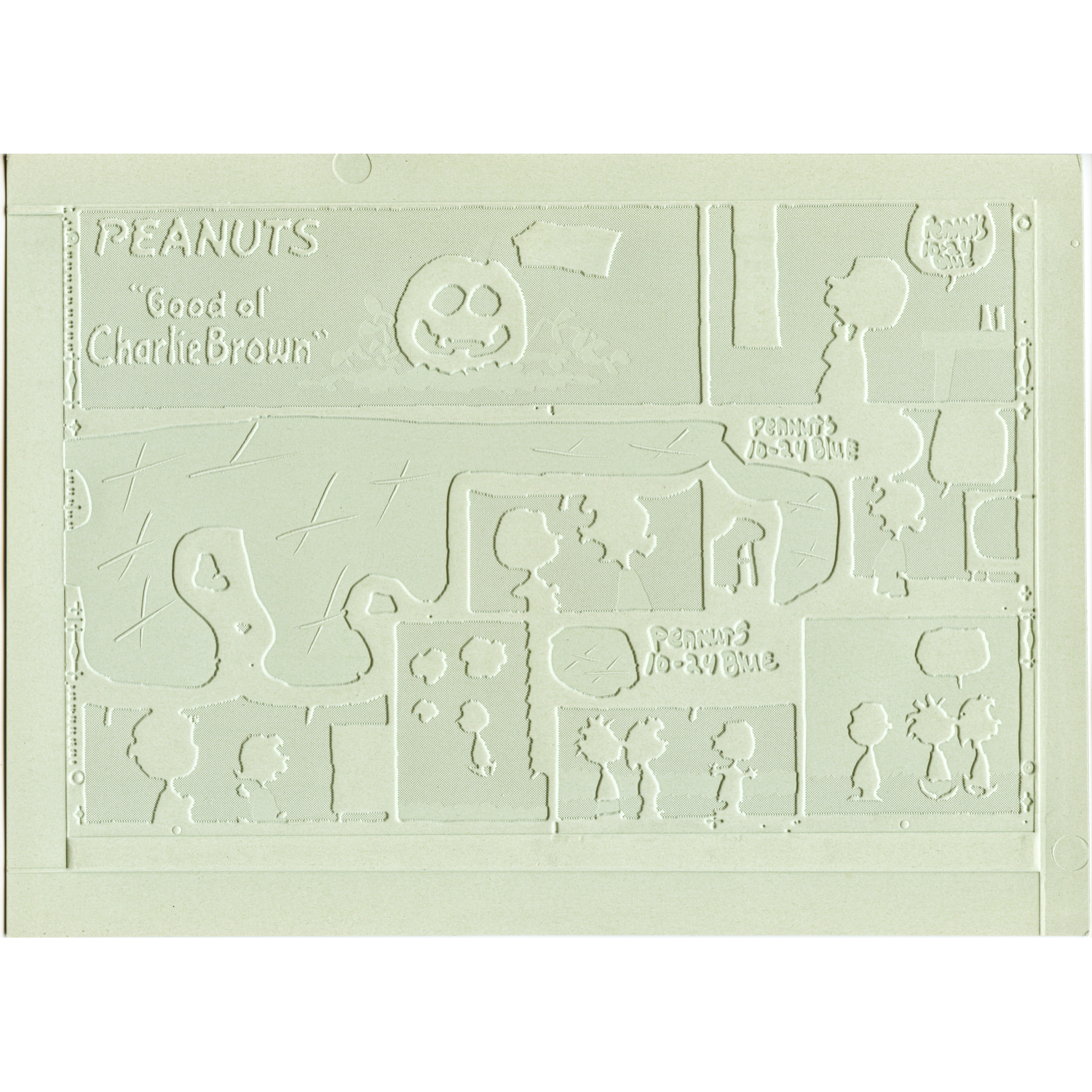 Peanuts Color Printing Mats/Flongs