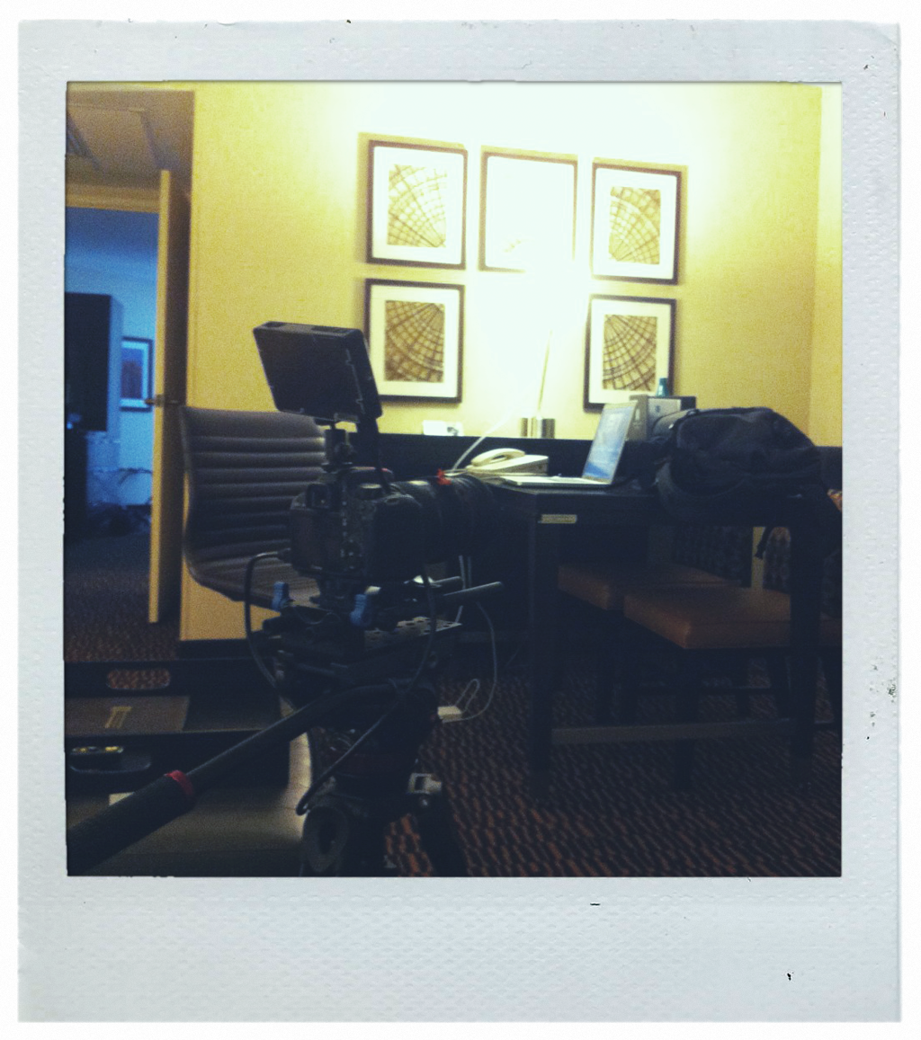 Our room / mobile edit suite.
