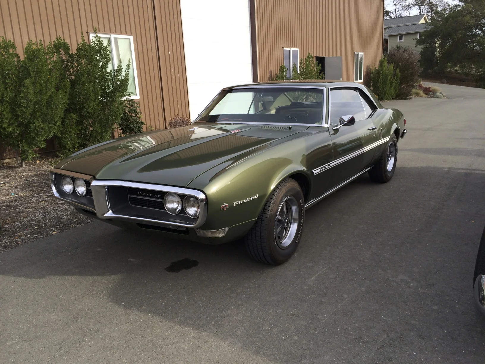 An old Firebird being used for its engine sounds.
