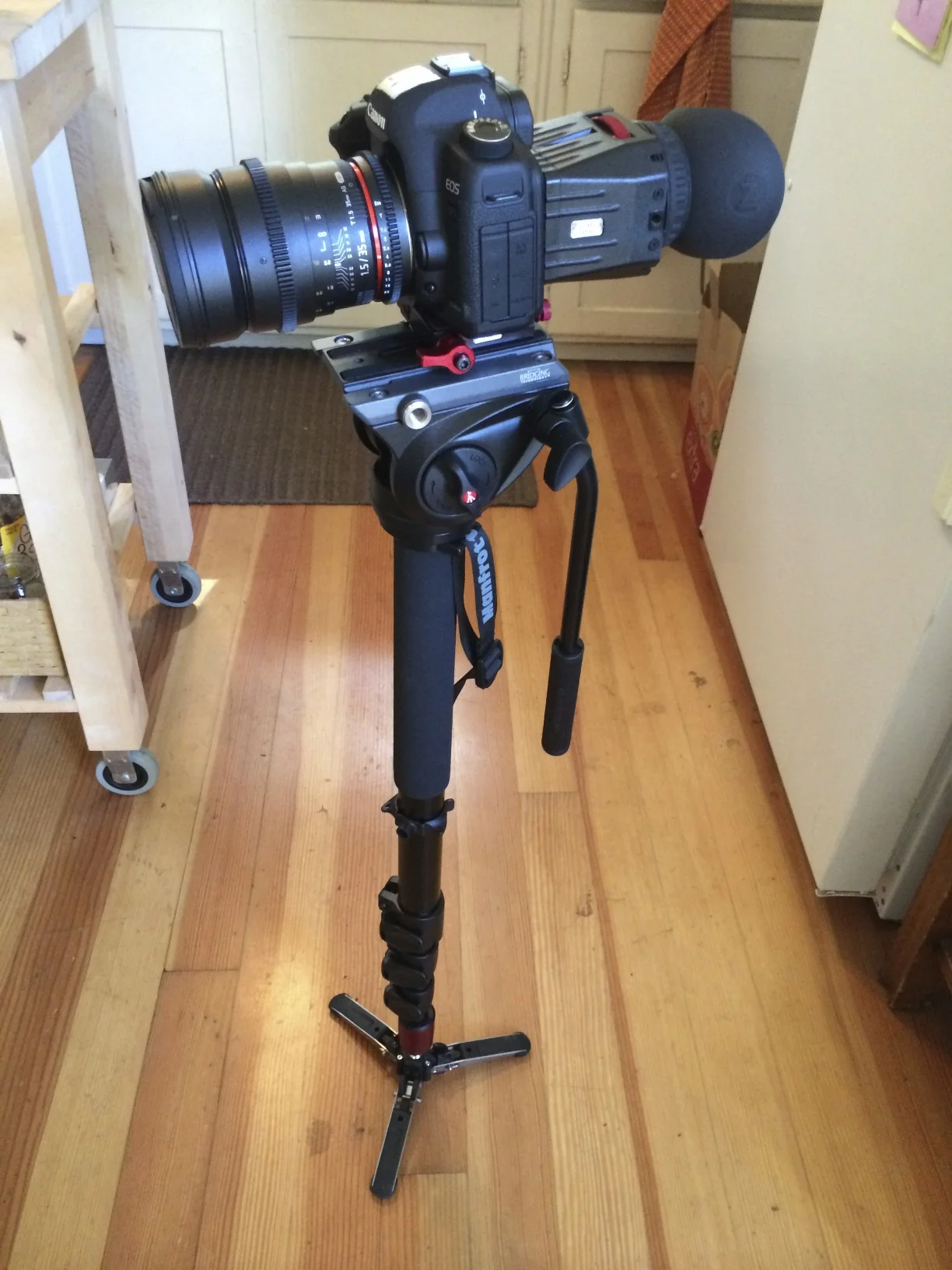 The main filming apparatus.