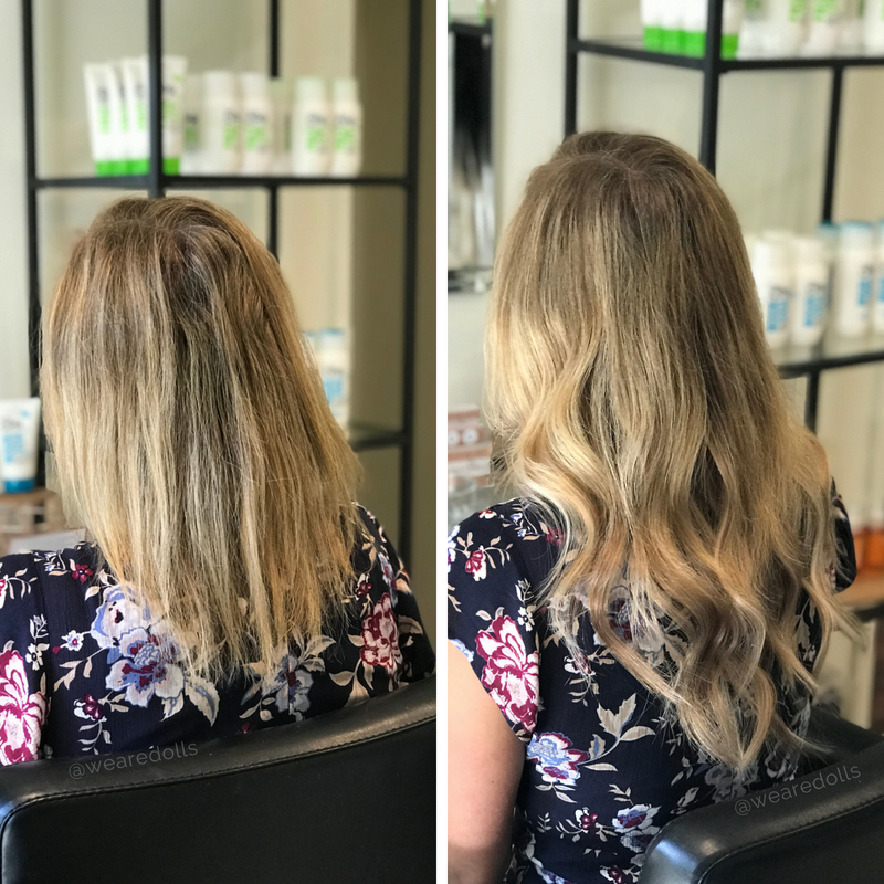 Before After Best Hair Extensions Melbourne Russian Hair