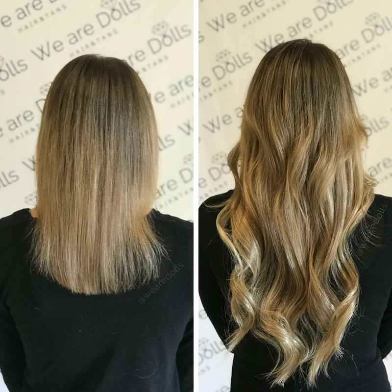 Before After Best Hair Extensions Melbourne Russian Hair