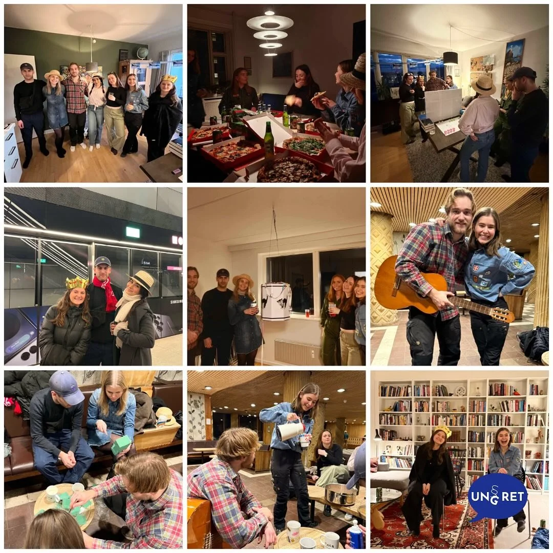 Sidste fredag afholdte UNG RET Tour de Chambre med bogstavet F, hvilket b&oslash;d p&aring; bl.a. FDF- og F16-tema og fastelavnsfest 🎭✈️

UNG RET er en retshj&aelig;lp drevet af unge frivillige kr&aelig;fter best&aring;ende af jura- og erhvervsjuras