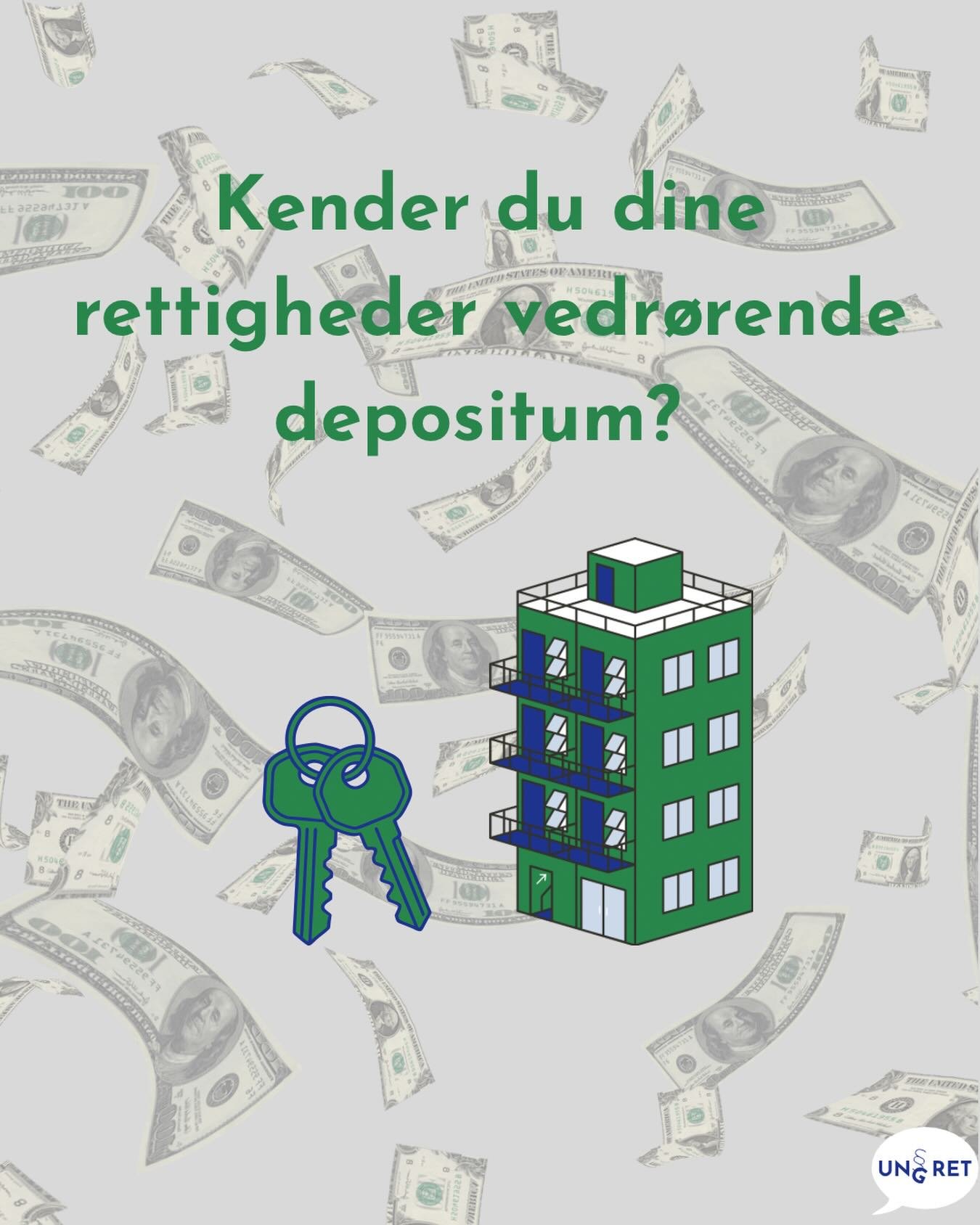 💰Kend dine rettigheder omkring dit lejem&aring;ls depositum💰

✅ En udlejer, der udlejer mere end &eacute;n beboelseslejlighed, skal syne beboelseslejligheden i forbindelse med indflytningen og udarbejde en indflytningsrapport senest 2 uger efter sy