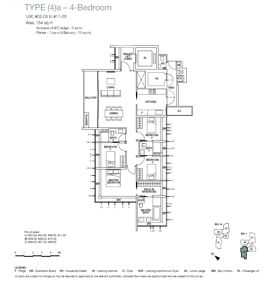 4 Bedroom Floor Plan