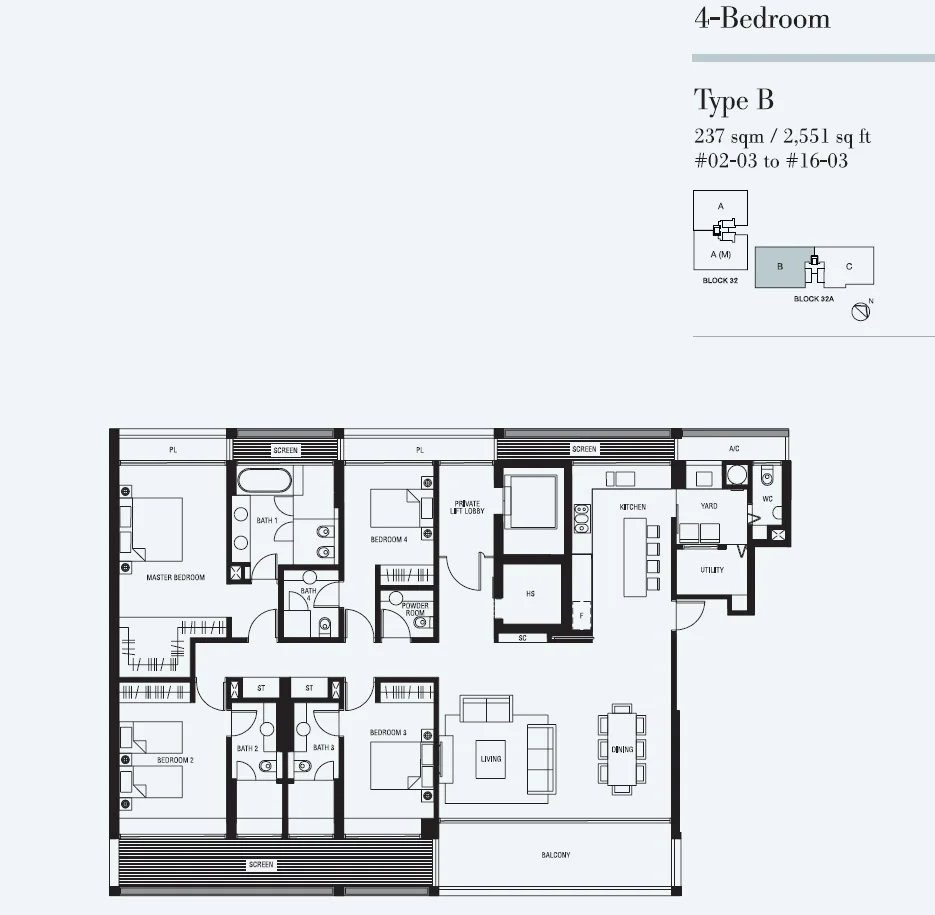 4 Bedroom - Type B