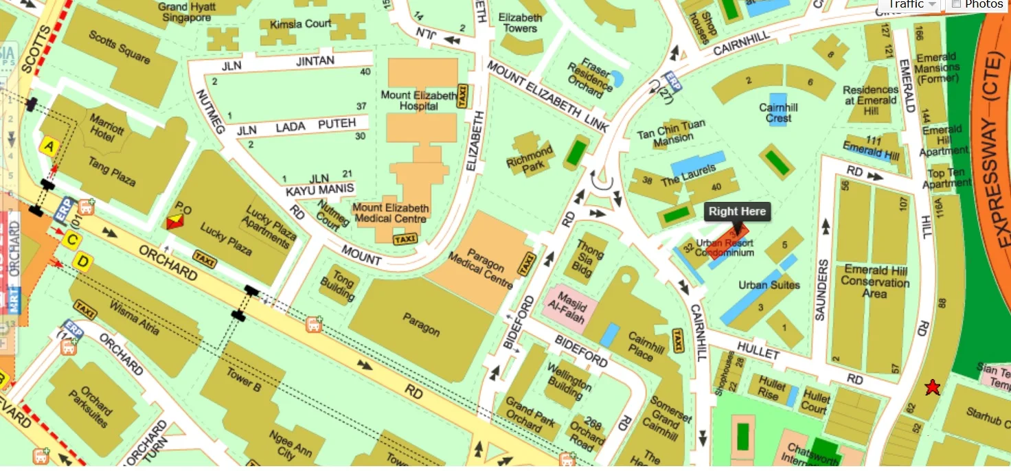 Urban Resort Location Map