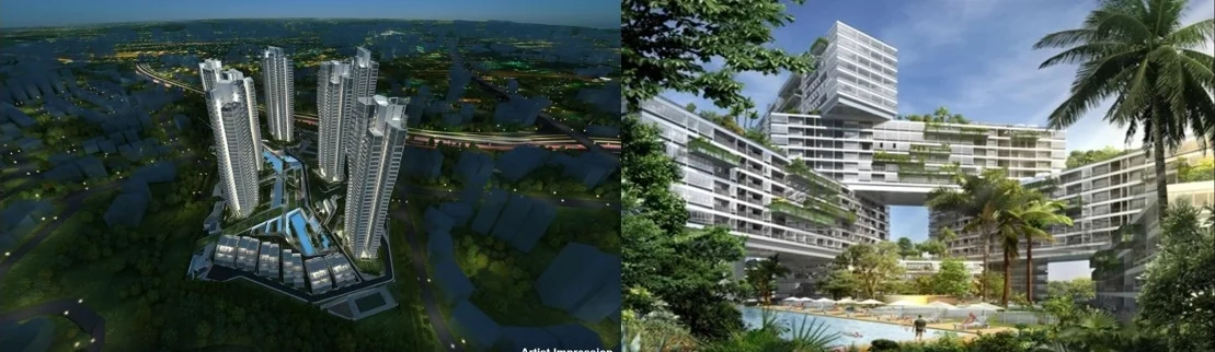 CapitaLand's iconic residential developments - d'Leedon and The Interlace