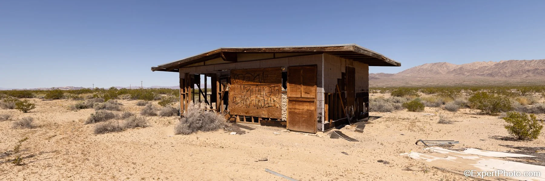 Abandoned Structure Mojave Desert Twentynine Palms California