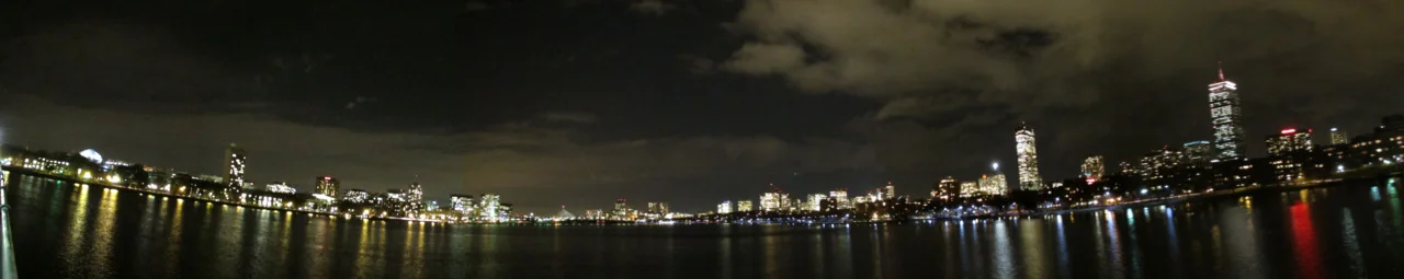 boston skyline via mass ave