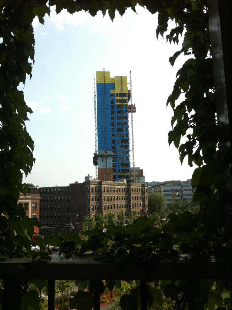 View from the MFA parking garage.