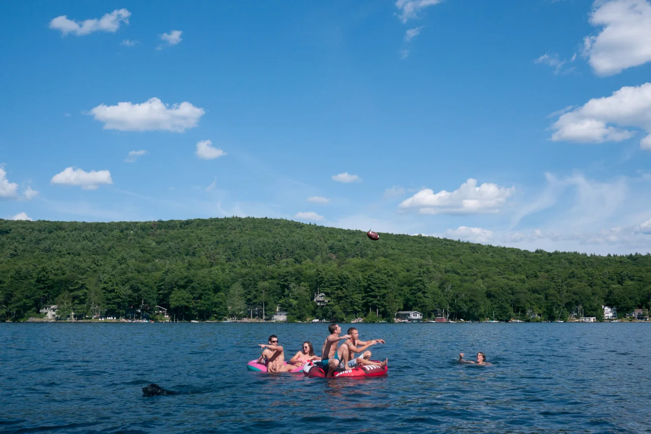 Floating.
