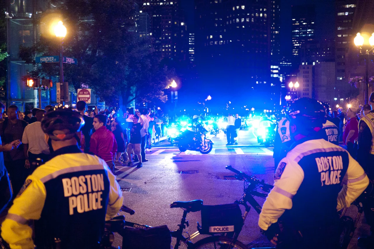 Boston Police during Bruins Celebration