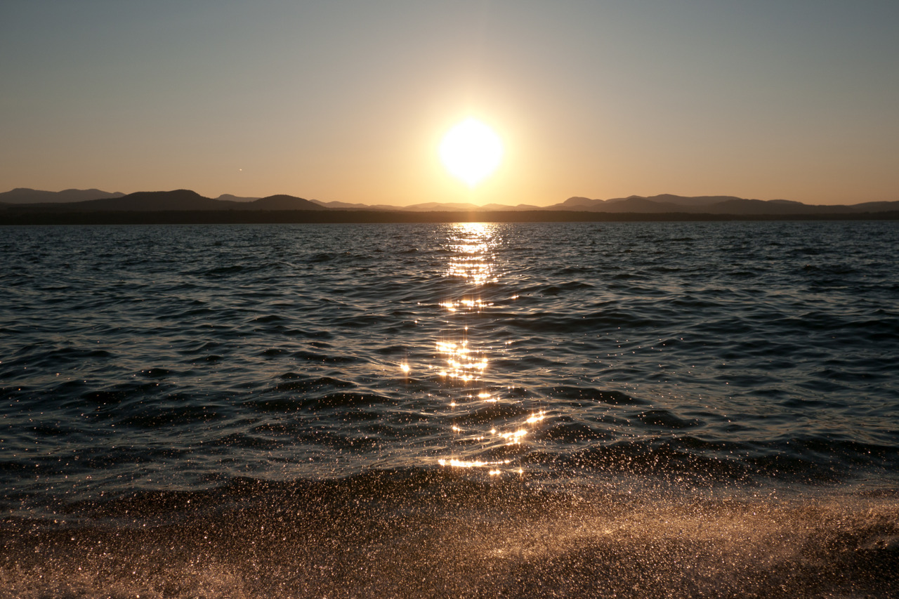 Lake Champlain at sunset