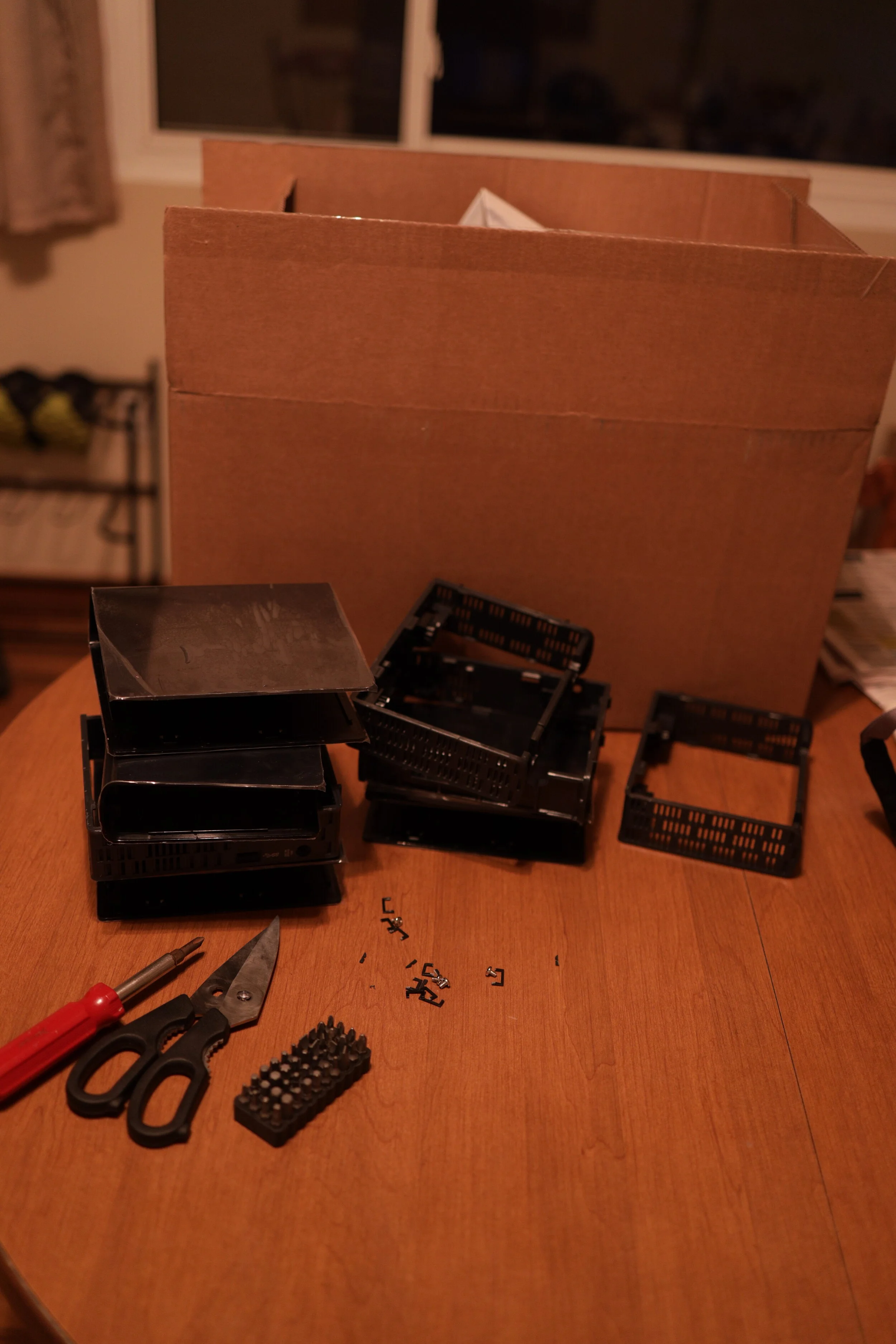 Wasted plastic enclosures.