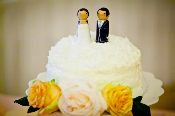 Allison and Ben - Hand painted cake toppers