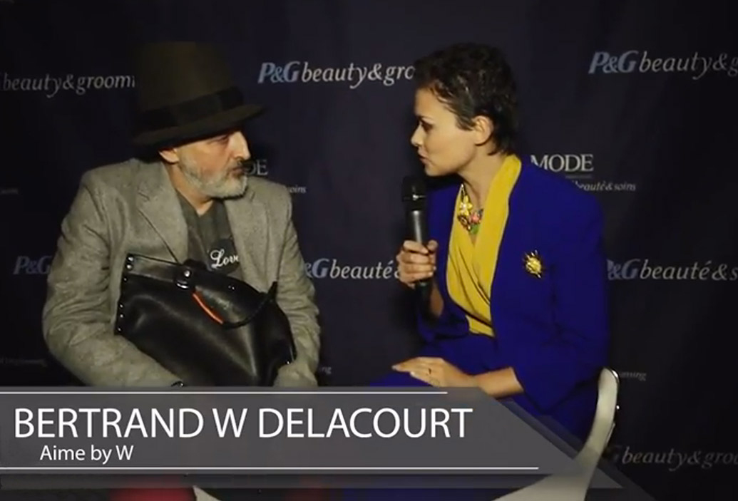 Entrevue avec Bertrand W Delacourt a la semaine mode de Montréal.