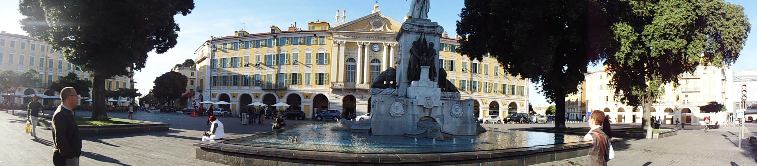 in the square