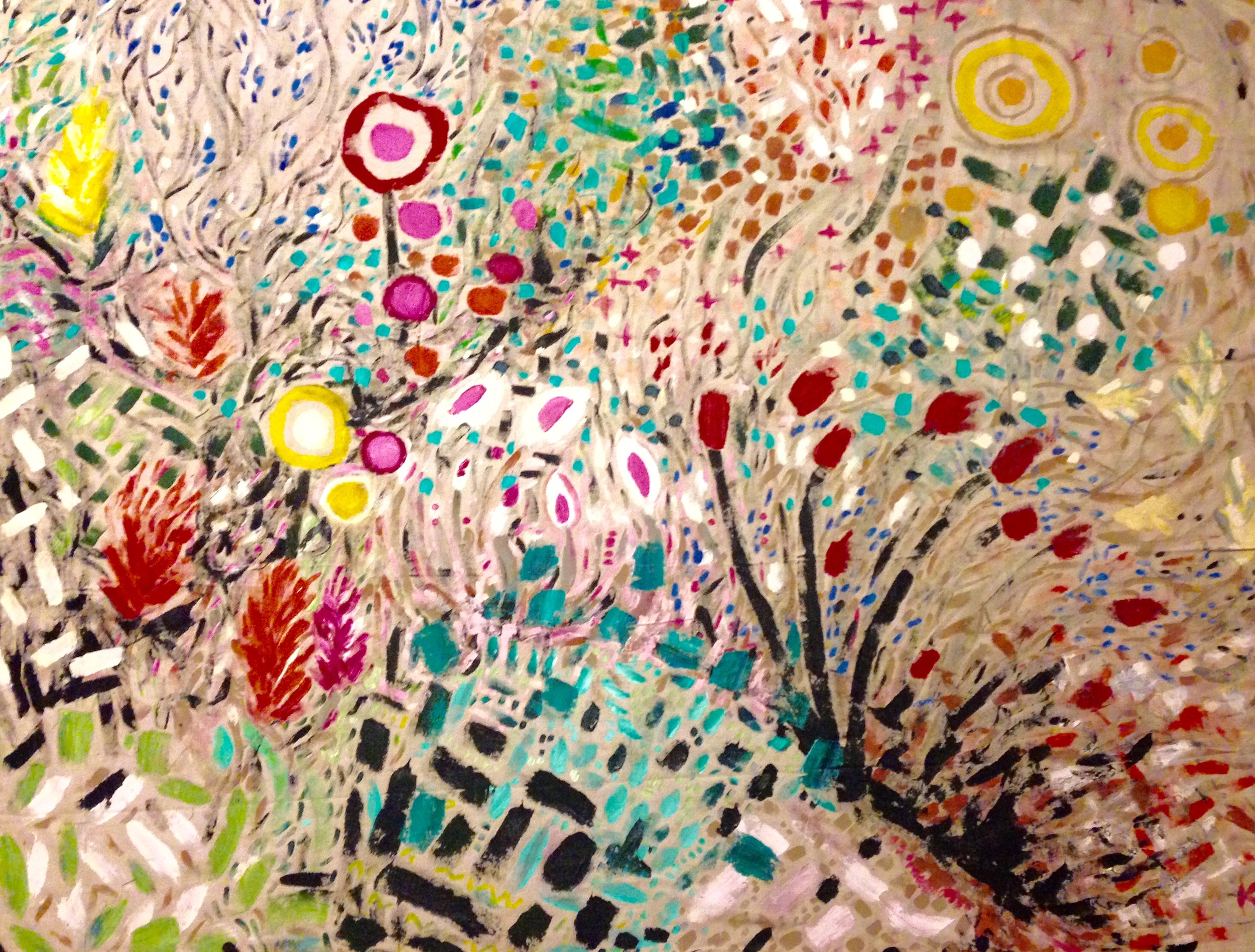 New Process - GIANT Unstretched Canvas Painting