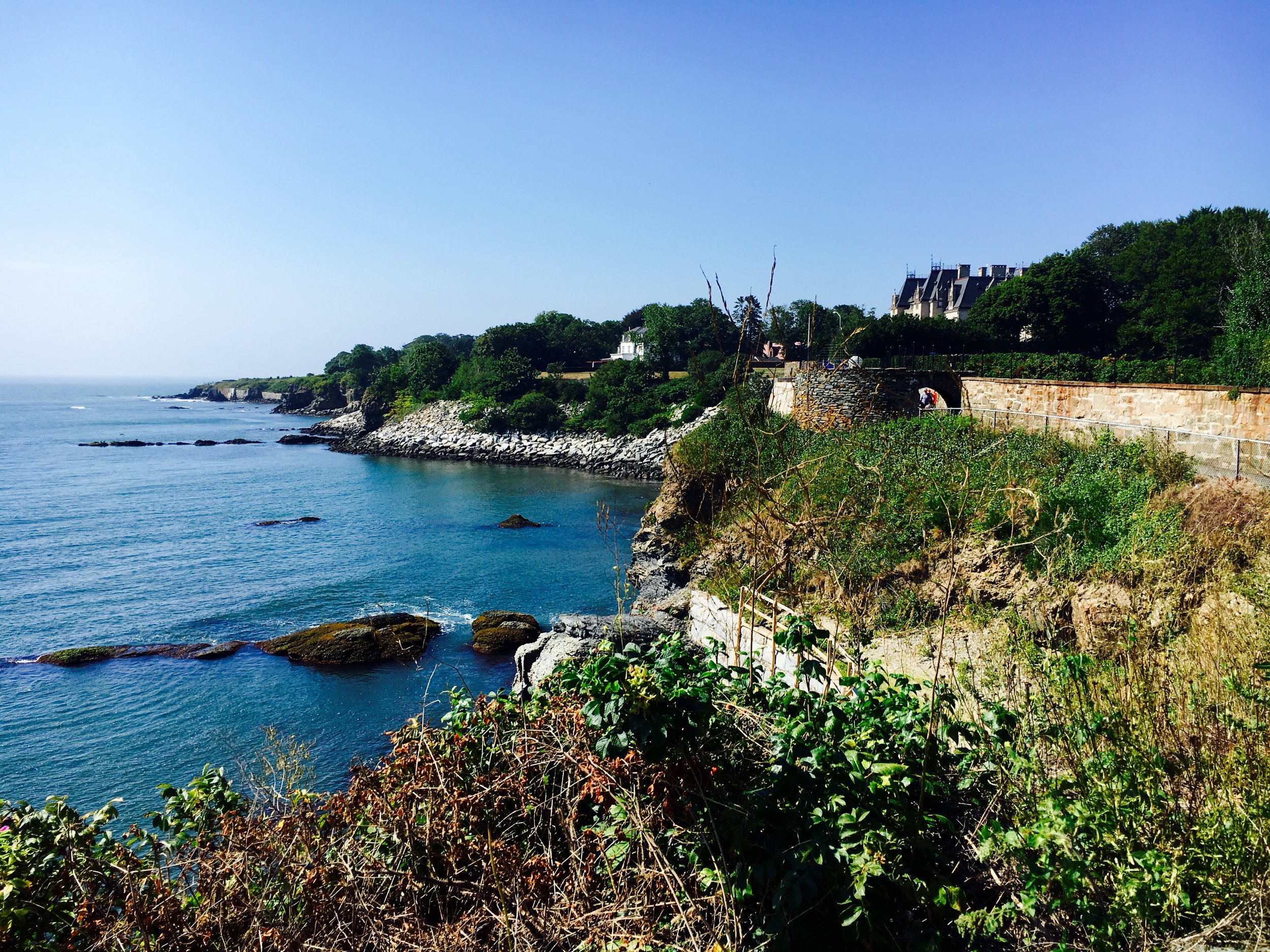 Newport's famous Cliff Walk.