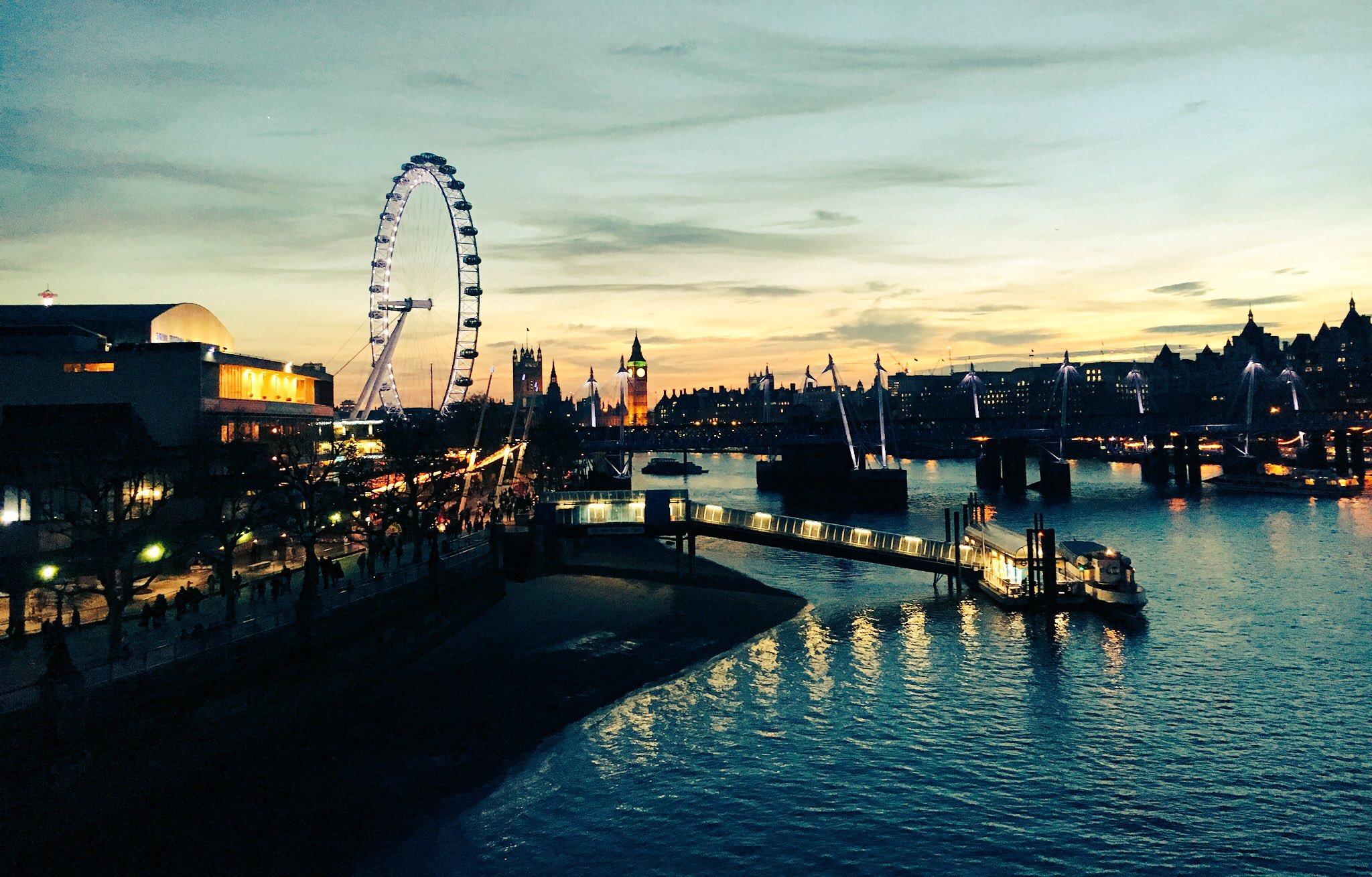 Sunset on the Thames