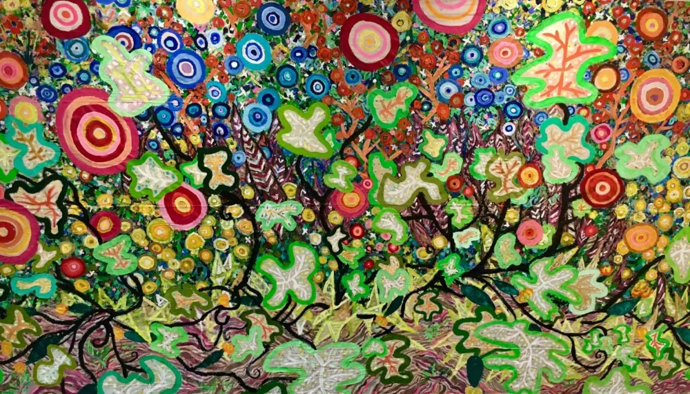 Giant Garden Mural - start to finish