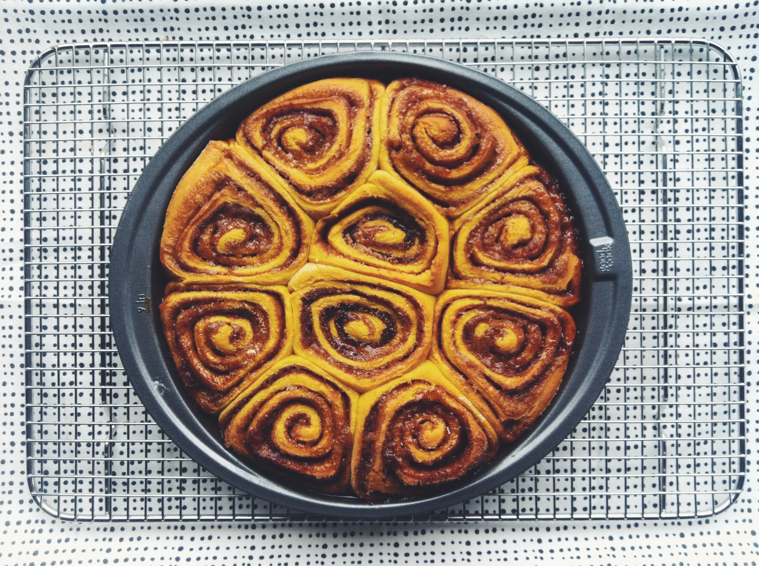 Pumpkin Cinnamon Rolls with Pumpkin Butter Frosting