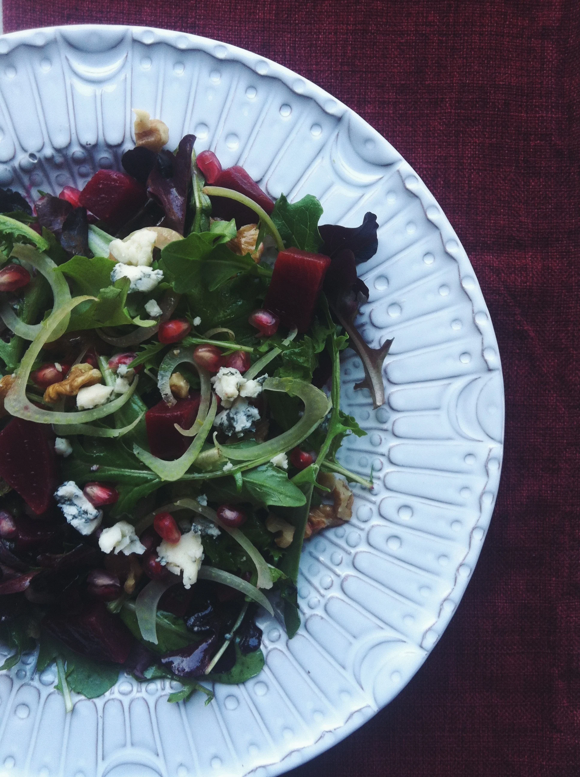 Pomegranate, Fennel & Beet Salad