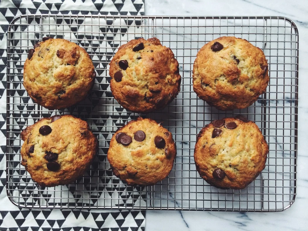 Red Banana Walnut Muffins