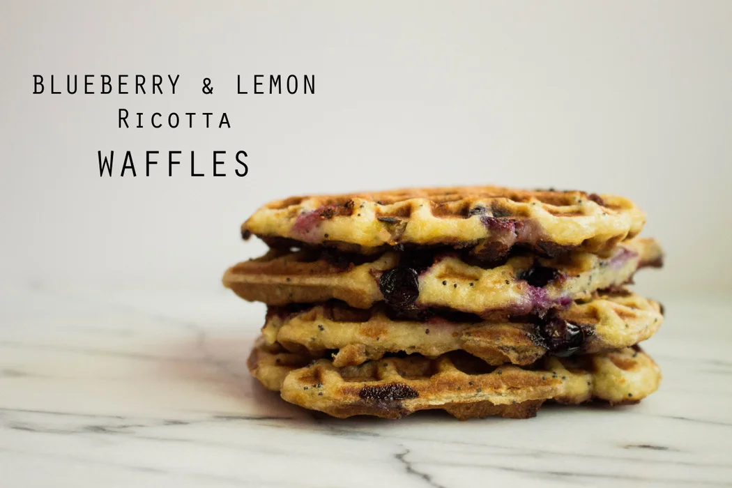 Blueberry & Lemon Ricotta Waffles