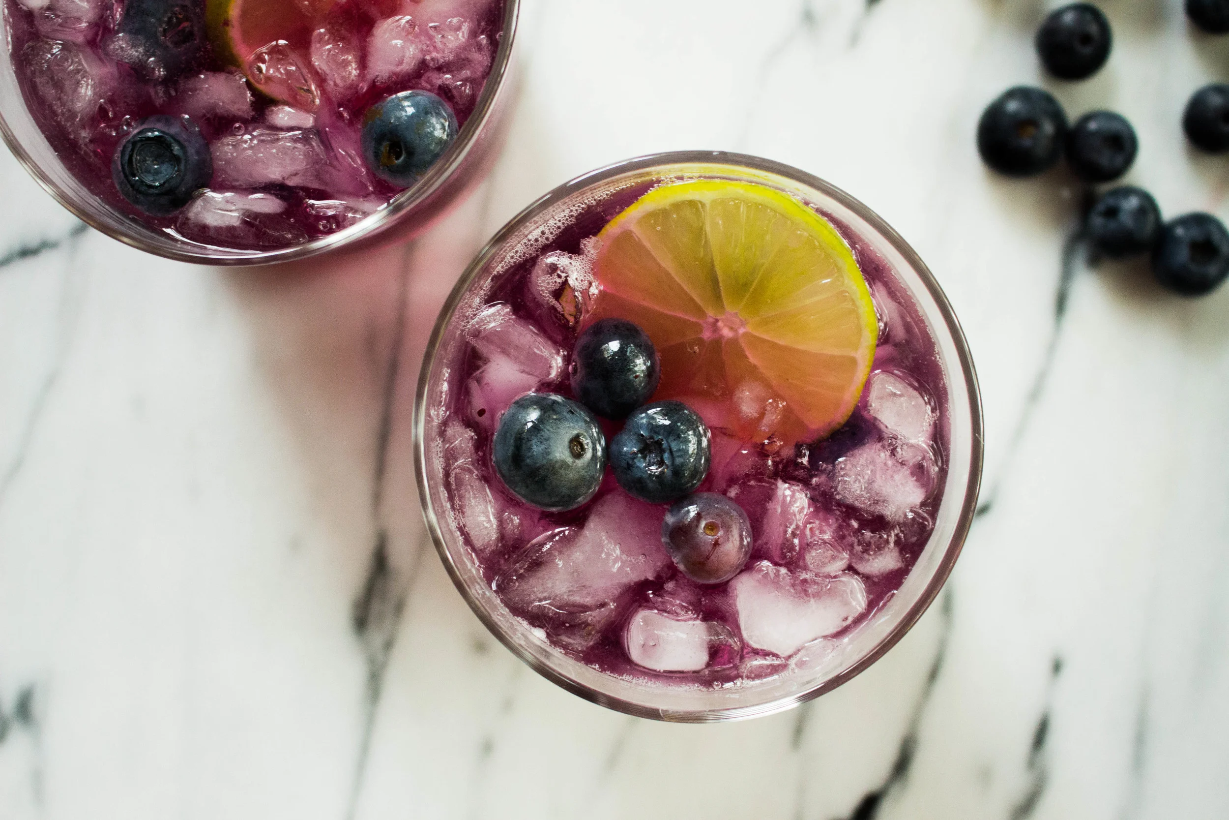 Blueberry Spritzer with Lime