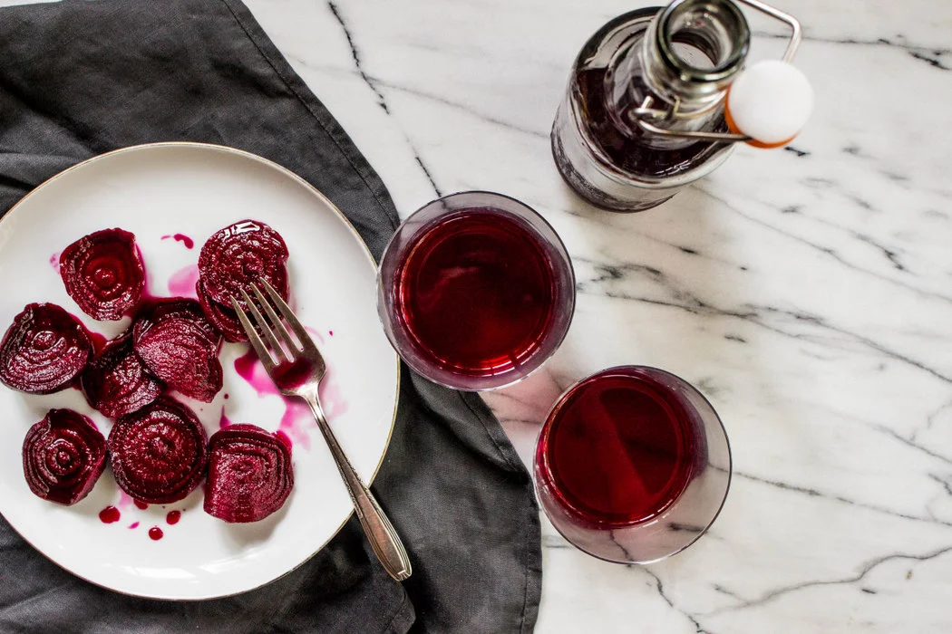 Beet Balsamic Shrub Cocktail a guest post for With Food + Love