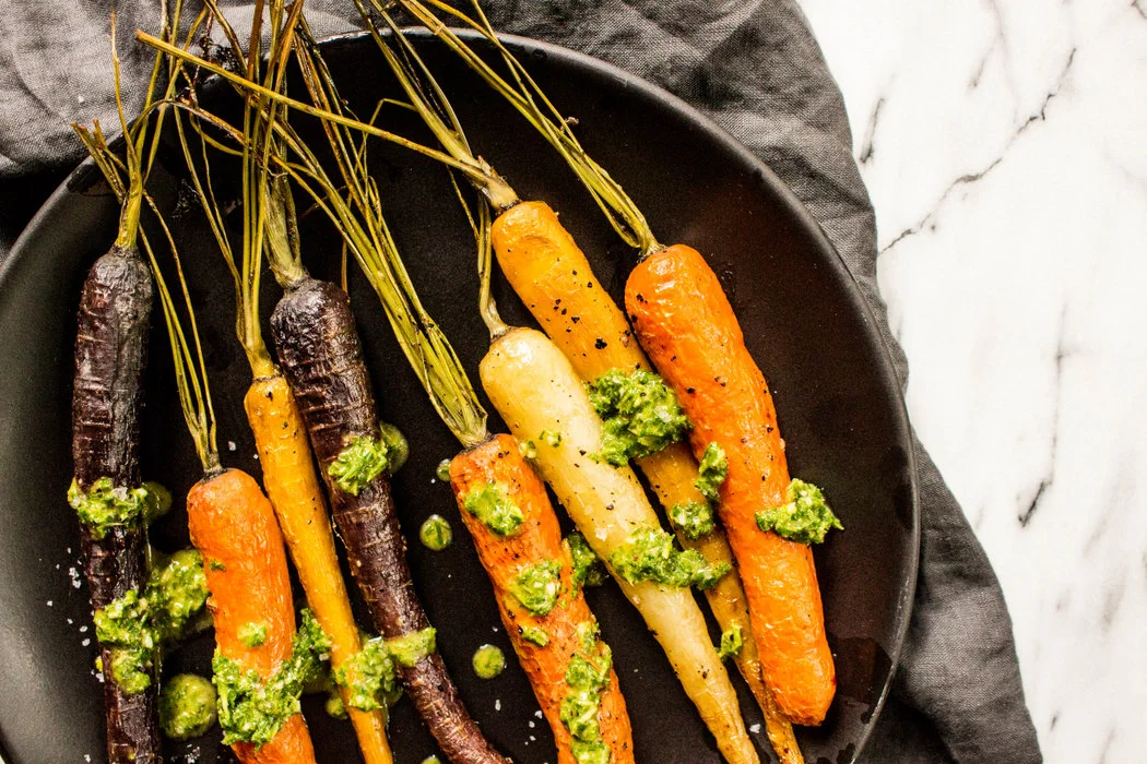 Roasted Carrots with Chimichurri Sauce