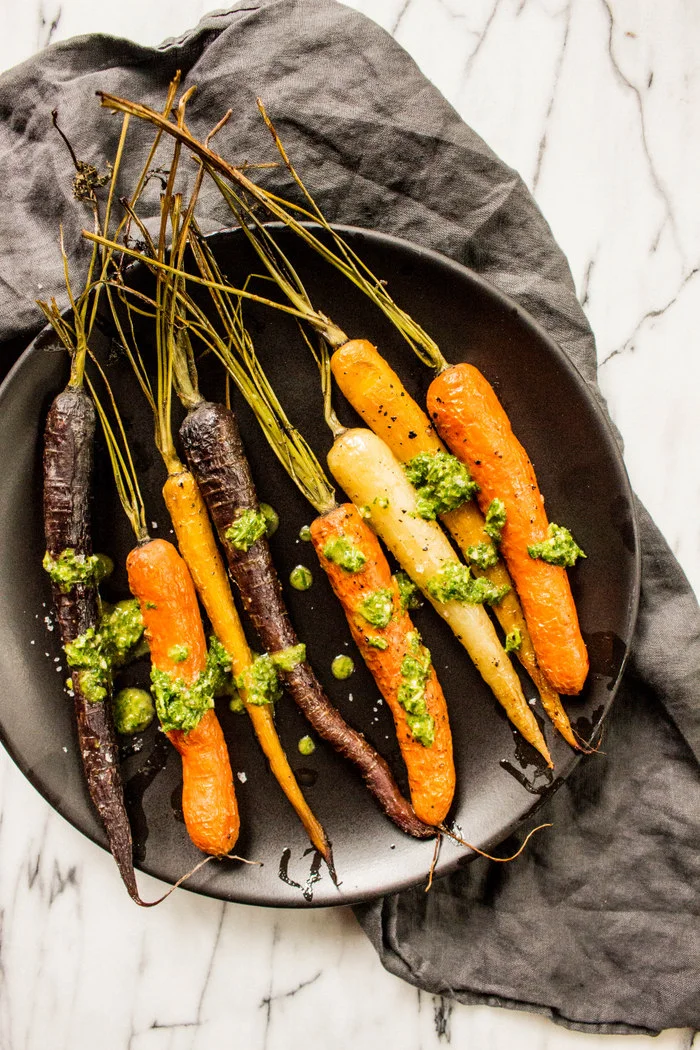 Roasted Carrots with Chimichurri Sauce — Local Haven
