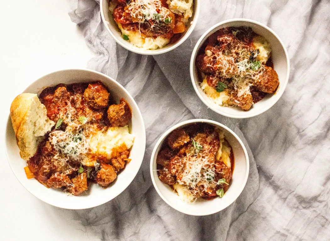 Parmesan Polenta with Pork Ragu