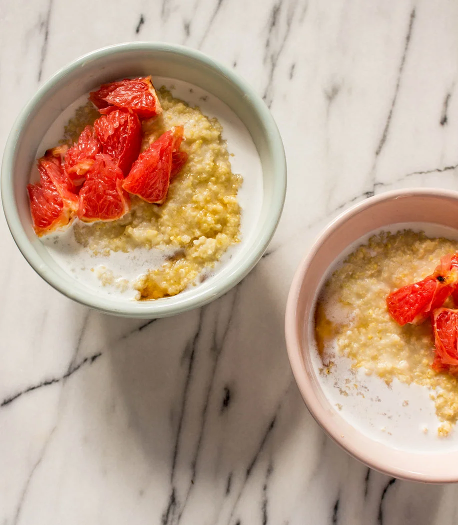 Millet Coconut Porridge with Roasted Grapefruit — Local Haven