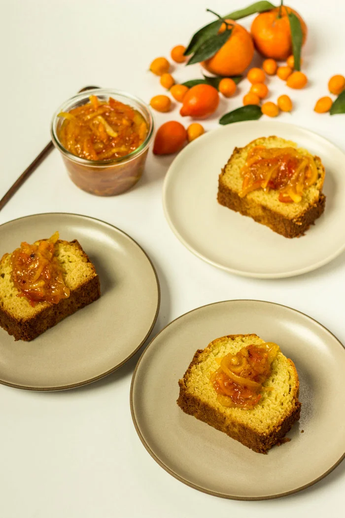 Olive Oil Cake with Multi-Citrus Marmalade + Cream