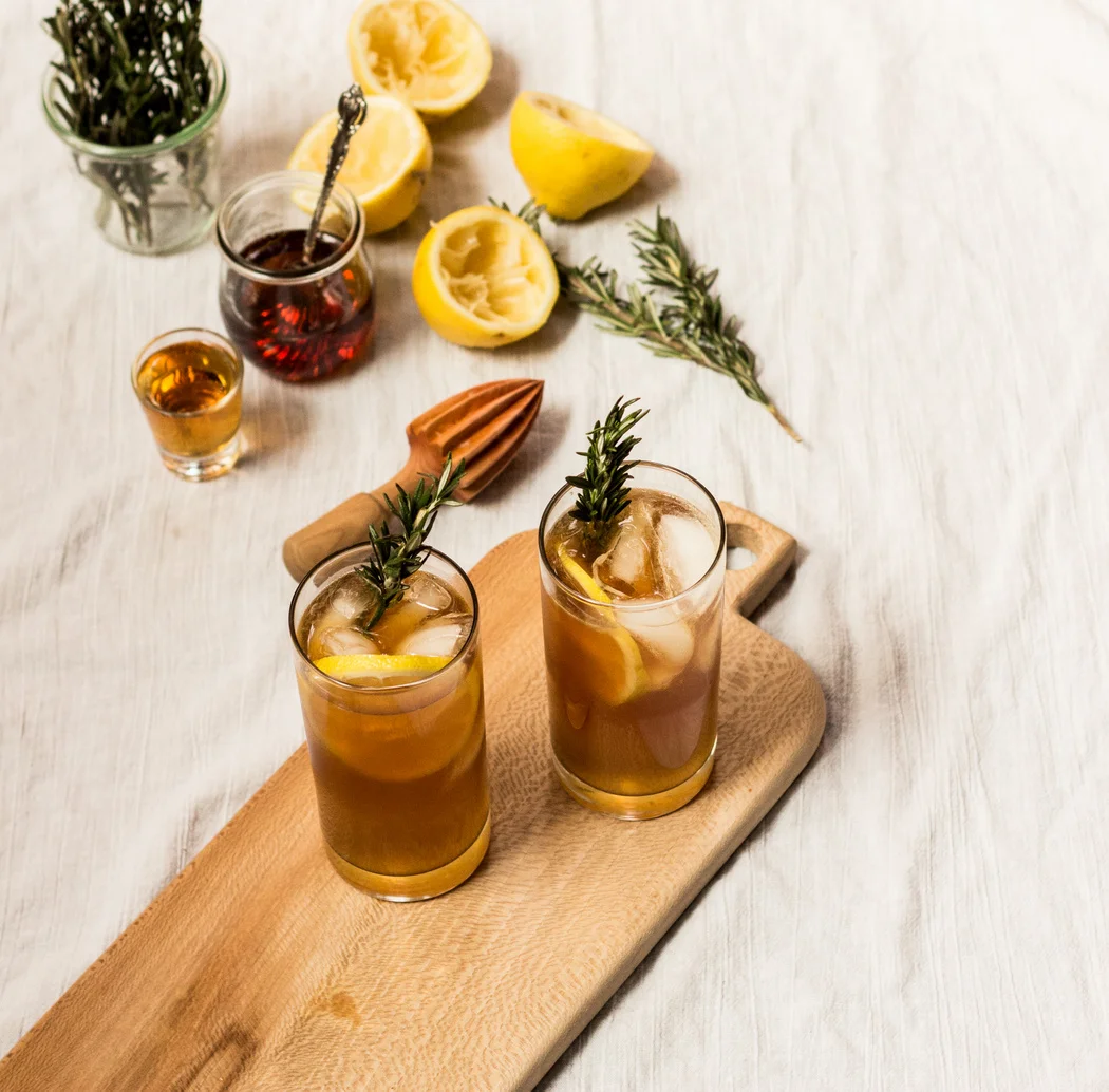 Maple Bourbon Cocktail with Rosemary