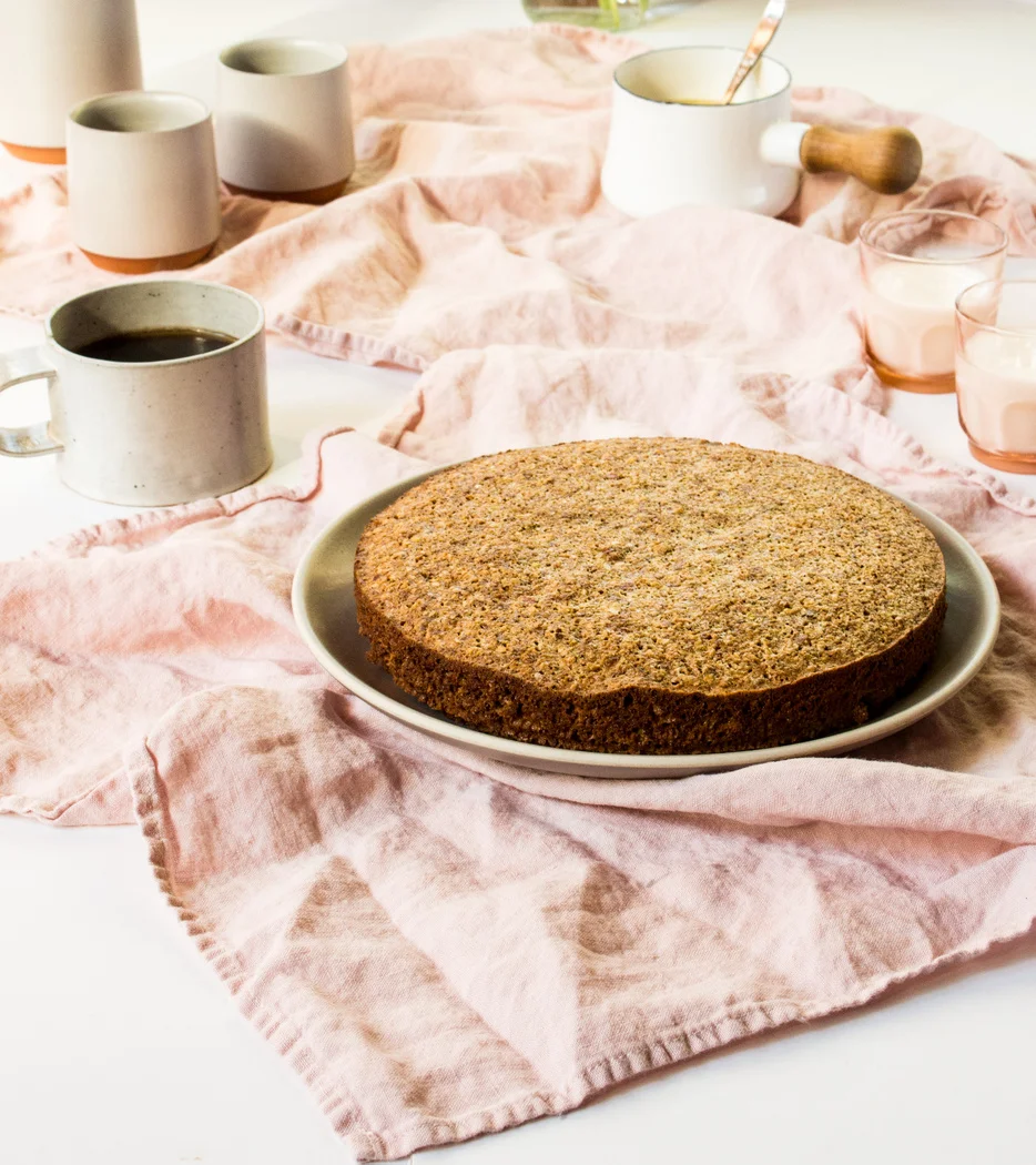 Pistachio Almond Flourless Cake with Maple Cream — Local Haven
