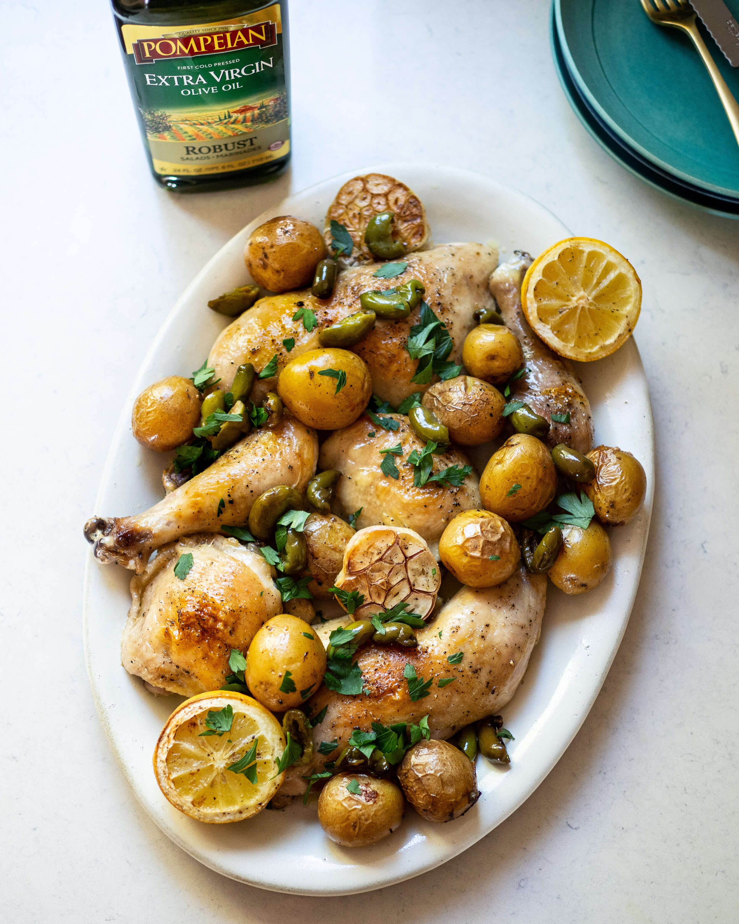 Olive Oil Chicken Confit with Lemons, Potatoes, Green Olives + Herbs (8 of 1).jpg