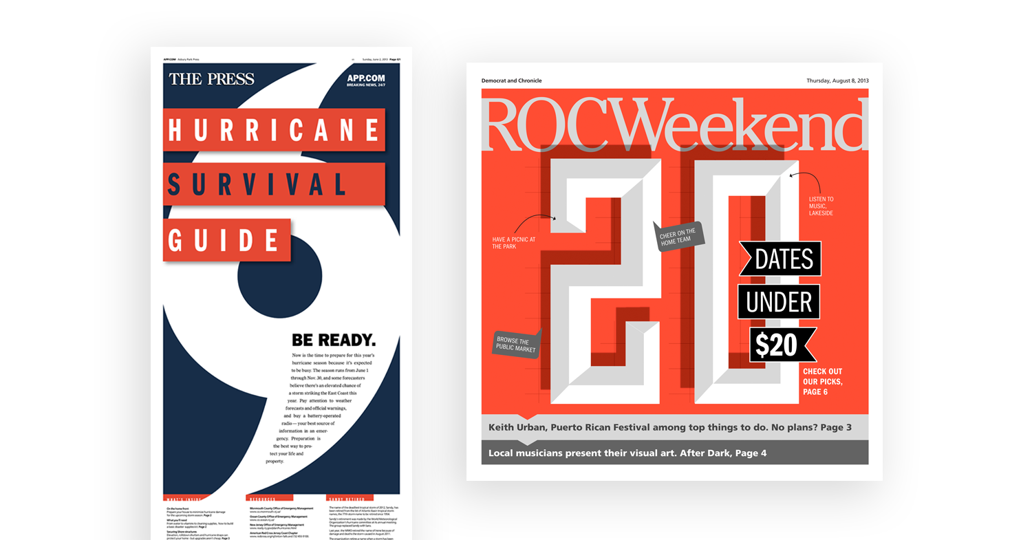 Hurricane guide by Suzy Palma. ROCWeekend cover by Amanda Soto.
