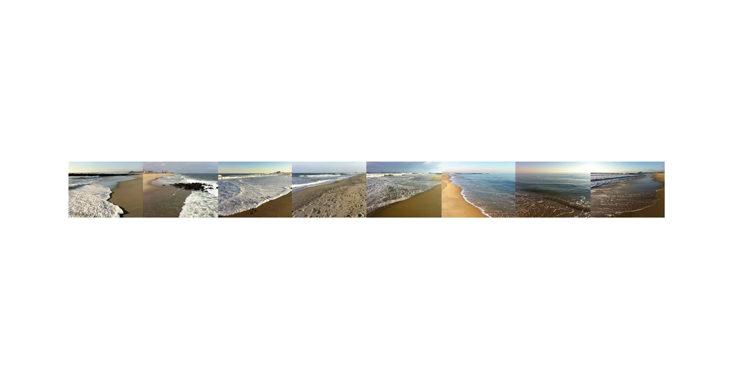 This is a body of work that is still being sorted out. It's as much an editing project as a shooting project. I noticed that I subconsciously developed a number of image archetypes that reoccur over and over again. Combining images is a one way to work out the reltionships between those subconscious series of images. Ocean Grove beach, 2012. 