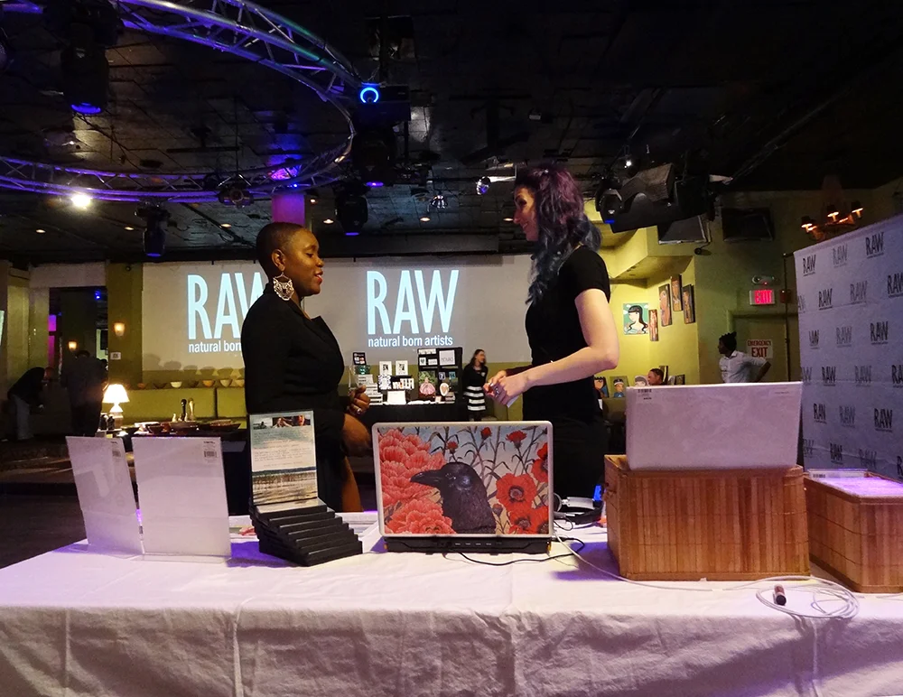 Geena Matuson (@geenamatuson) with Victoria Antoine at RAW Artists, May 2014.
